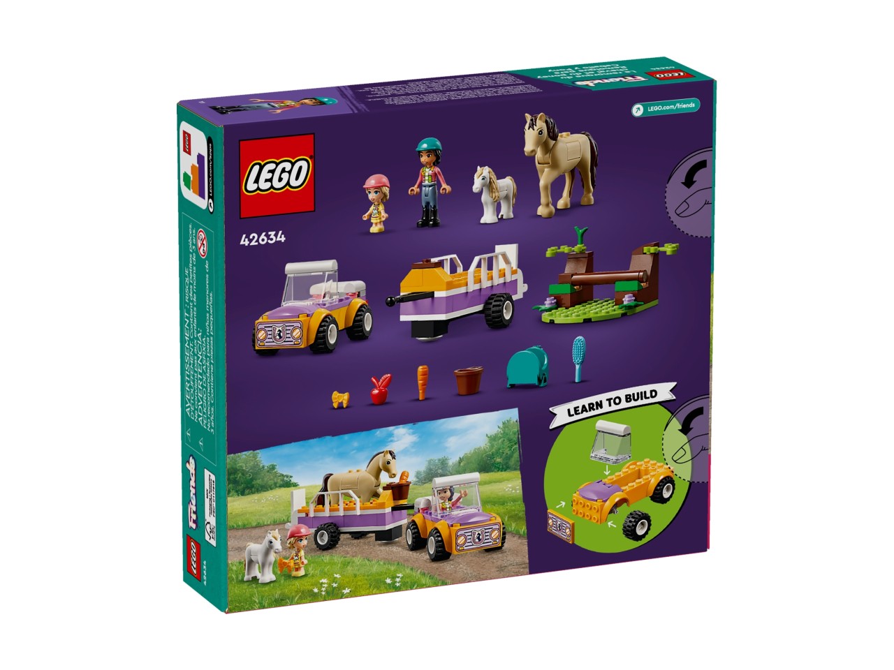 LEGO 42634 Friends Przyczepka dla konia i kucyka
