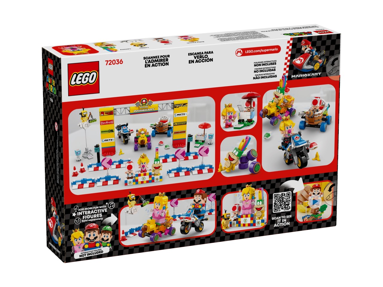 LEGO 72036 Super Mario Mario Kart – Zestaw Baby Peach i Grand Prix