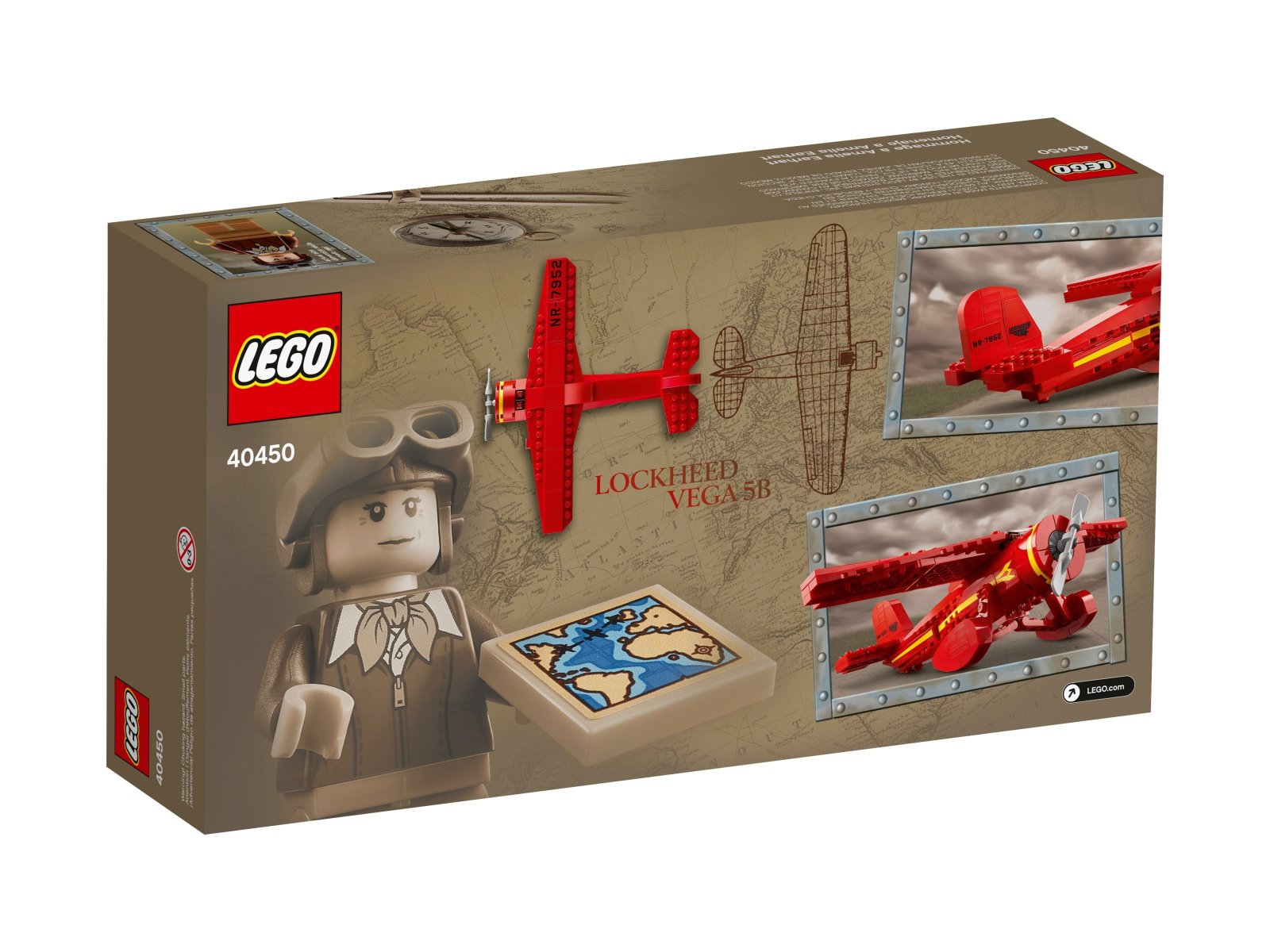 LEGO 40450 Hołd dla Amelii Earhart