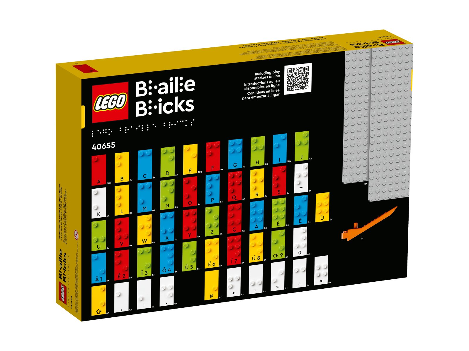 LEGO Zabawa z alfabetem Braille’a — francuski 40655
