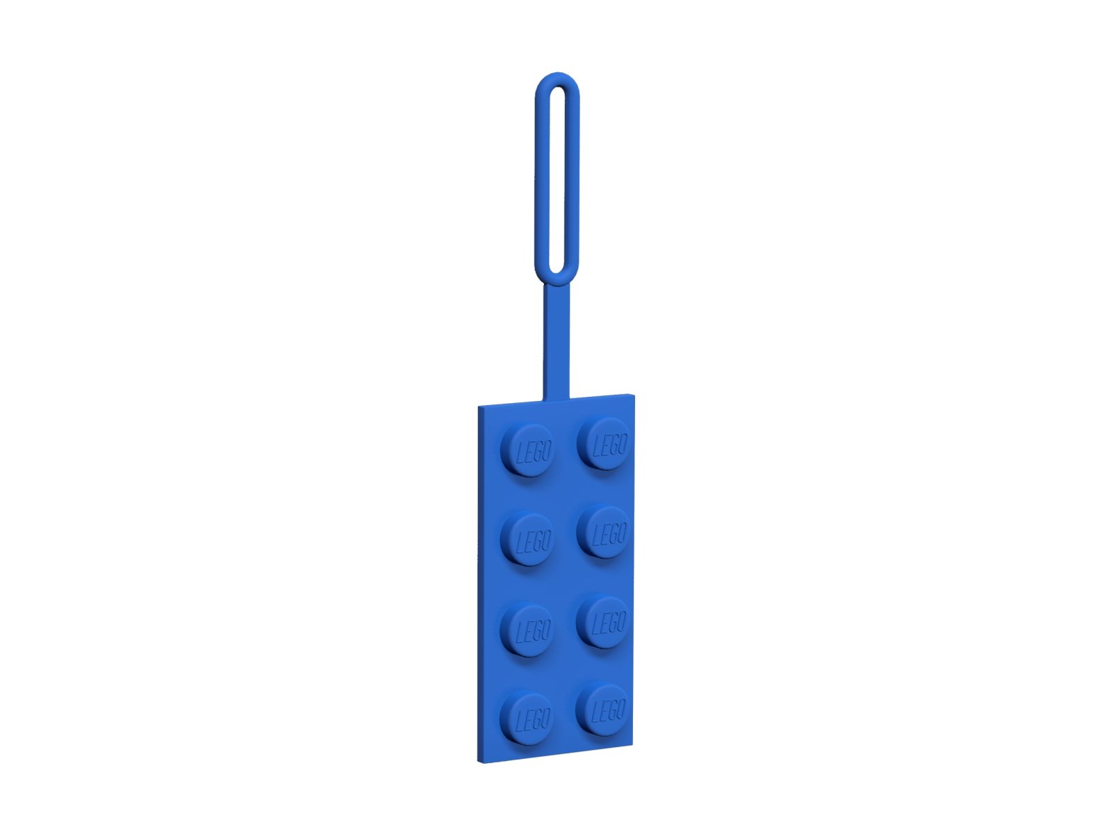 LEGO 5005543 Niebieska zawieszka na bagaż 2x4