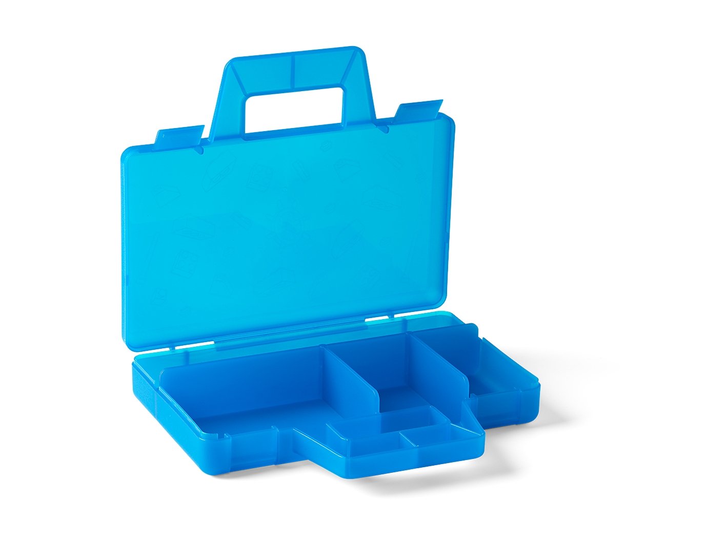 LEGO 5005890 Przezroczysta niebieska przenośna walizka do sortowania