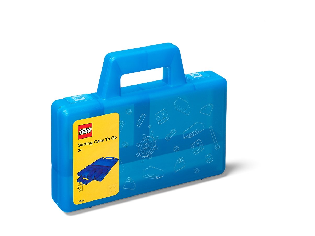 LEGO 5005890 Przezroczysta niebieska przenośna walizka do sortowania