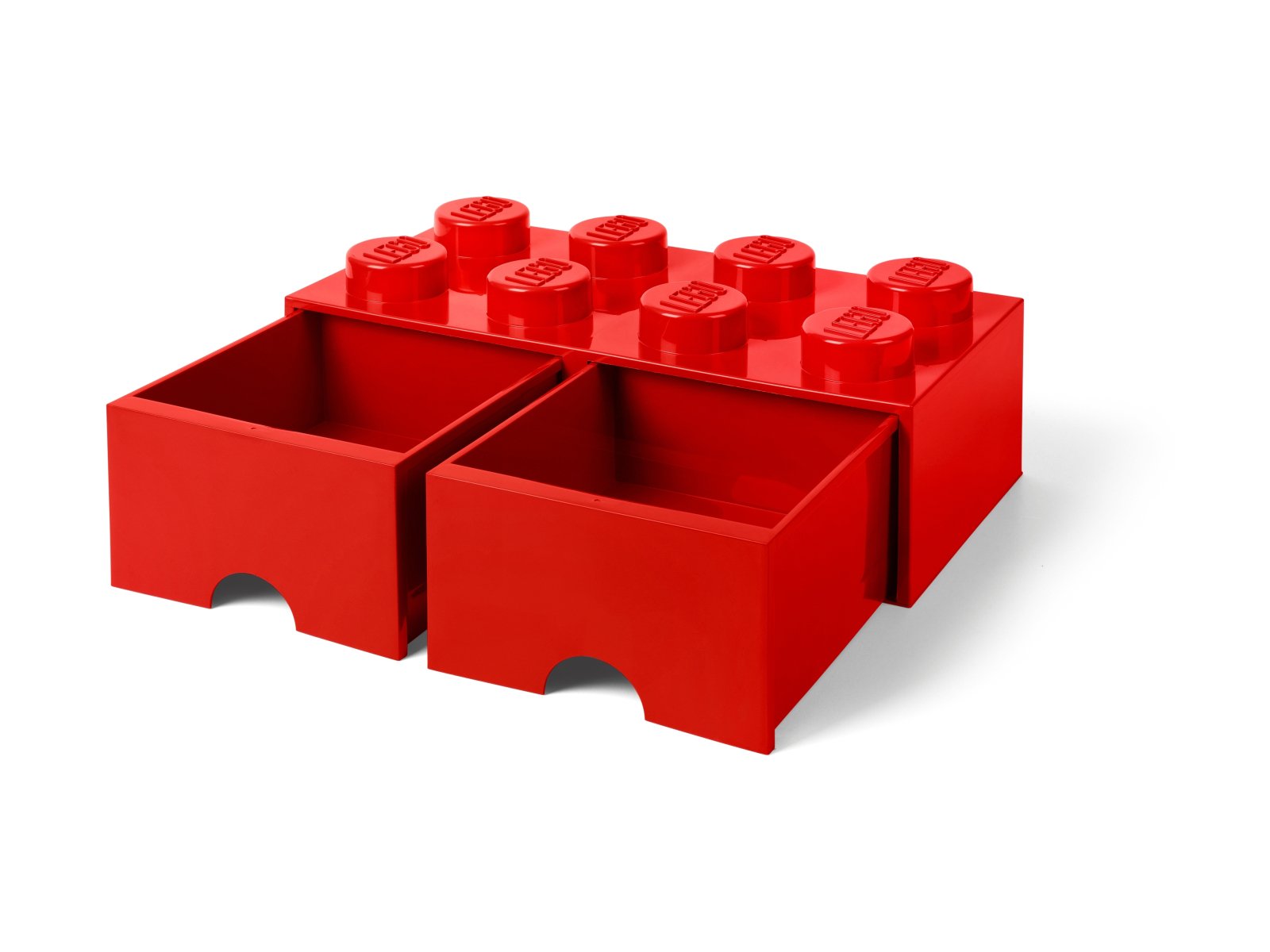 LEGO 5006131 Pudełko z szufladami w kształcie czerwonego klocka LEGO® z 8 wypustkami