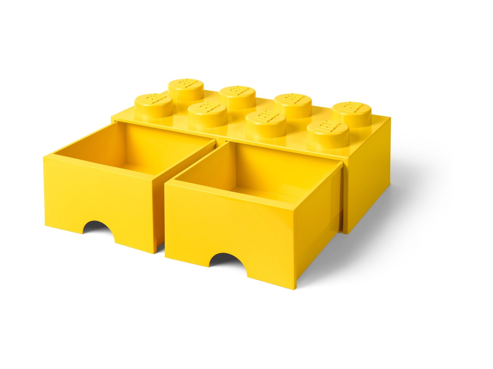 LEGO 5006133 Pudełko z szufladą i ośmioma wypustkami – żółte