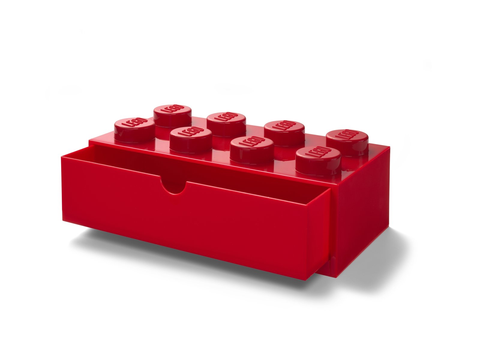 LEGO 5006142 Pudełko z szufladami w kształcie czerwonego klocka LEGO® z 8 wypustkami