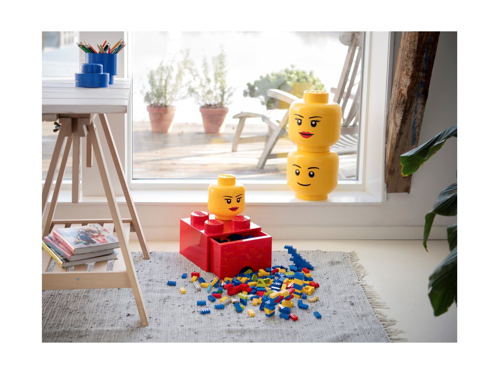 LEGO Pojemnik w kształcie głowy minifigurki – mały, dziewczynka 5006145