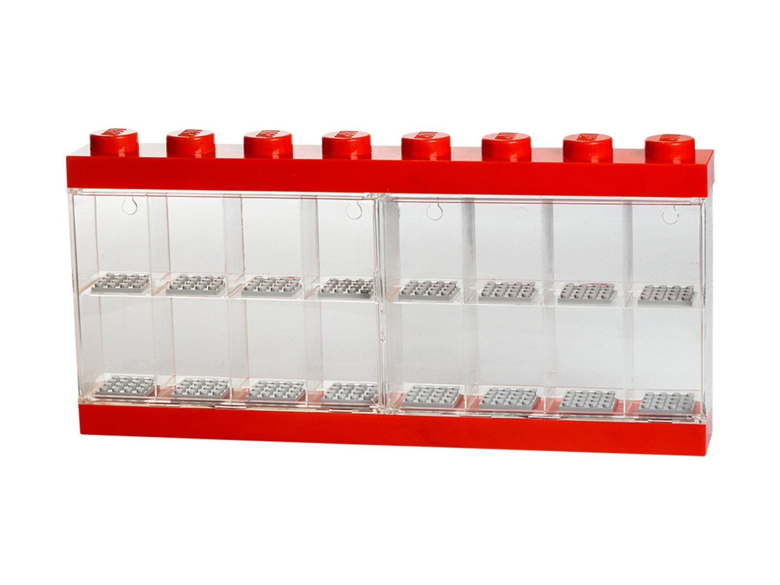 LEGO 5006154 Gablotka na 16 minifigurek – czerwona
