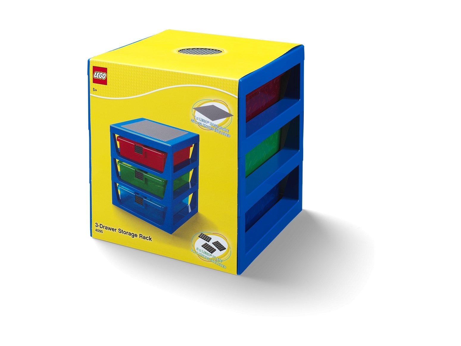 LEGO Przezroczyste niebieskie pudełko z szufladkami LEGO® 5006179