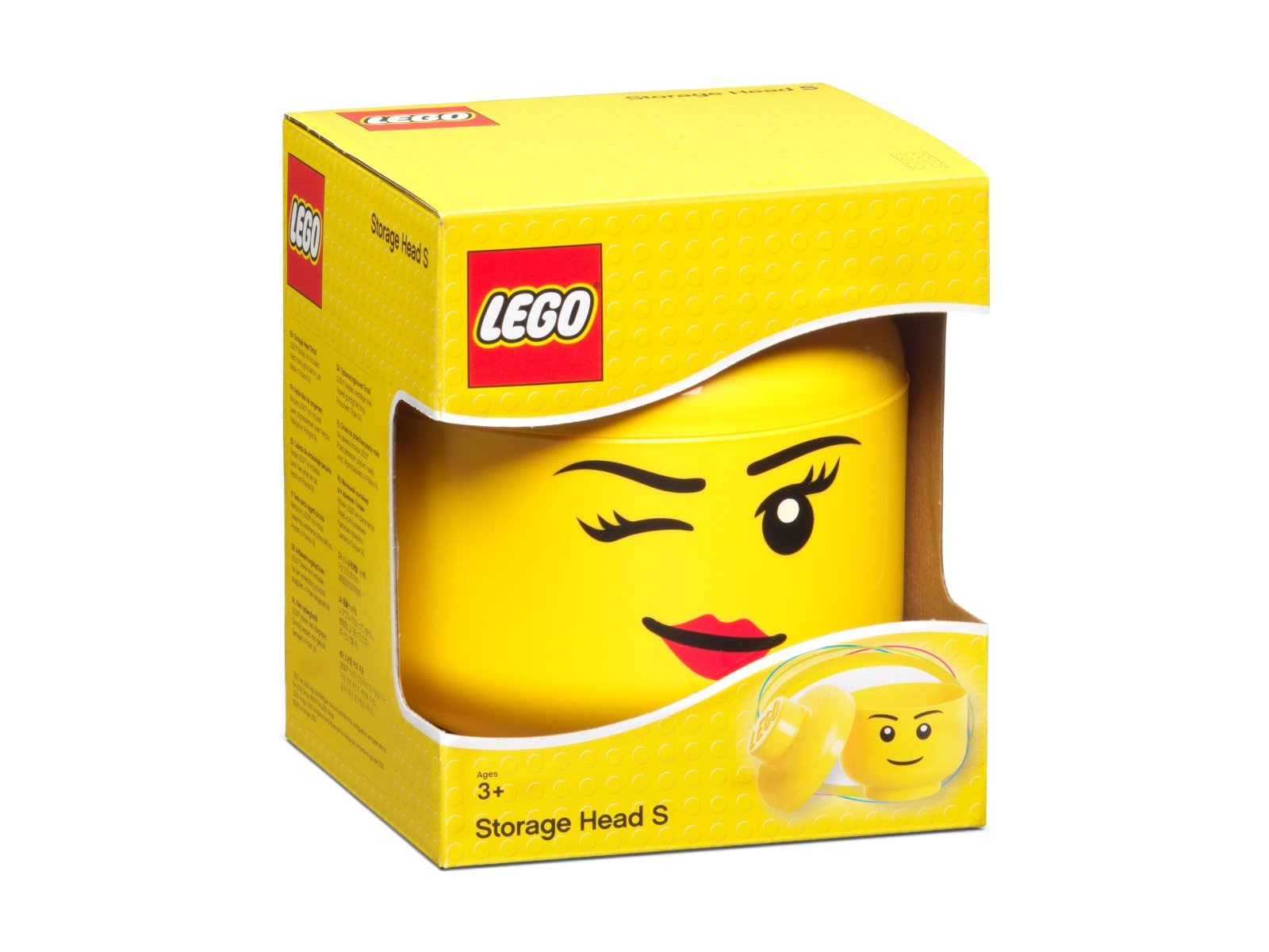 LEGO 5006186 Mały pojemnik w kształcie głowy mrugającej minifigurki LEGO®