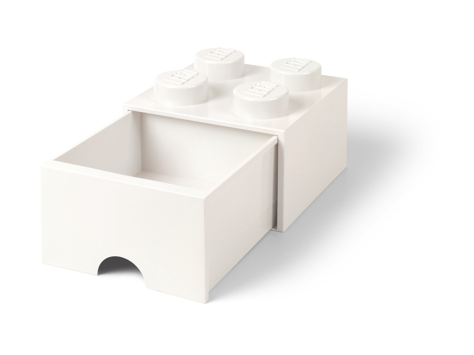 LEGO Pudełko z szufladą w kształcie białego klocka LEGO® z 4 wypustkami 5006208