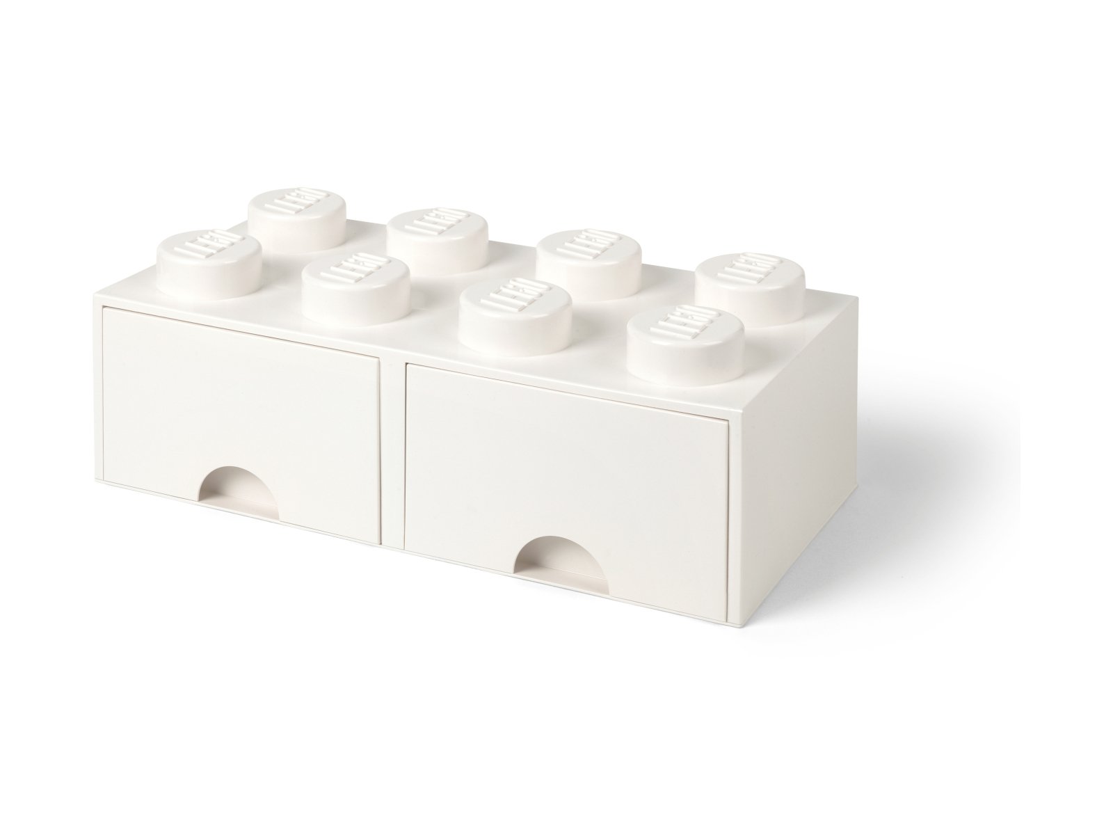 LEGO 5006209 Pudełko z szufladą w kształcie białego klocka LEGO® z 8 wypustkami