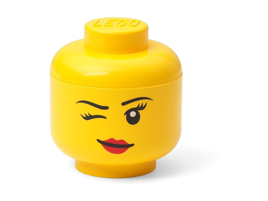 LEGO 5006211 Miniaturowy pojemnik w kształcie głowy mrugającej minifigurki LEGO®