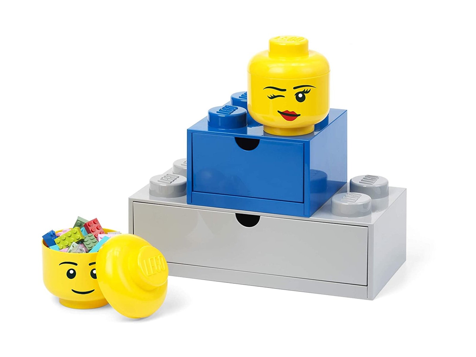 LEGO Miniaturowy pojemnik w kształcie głowy jasnożółtej minifigurki chłopca 5006258