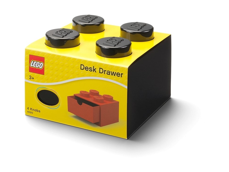 LEGO 5006312 Pudełko z szufladą w kształcie czarnego klocka z 4 wypustkami