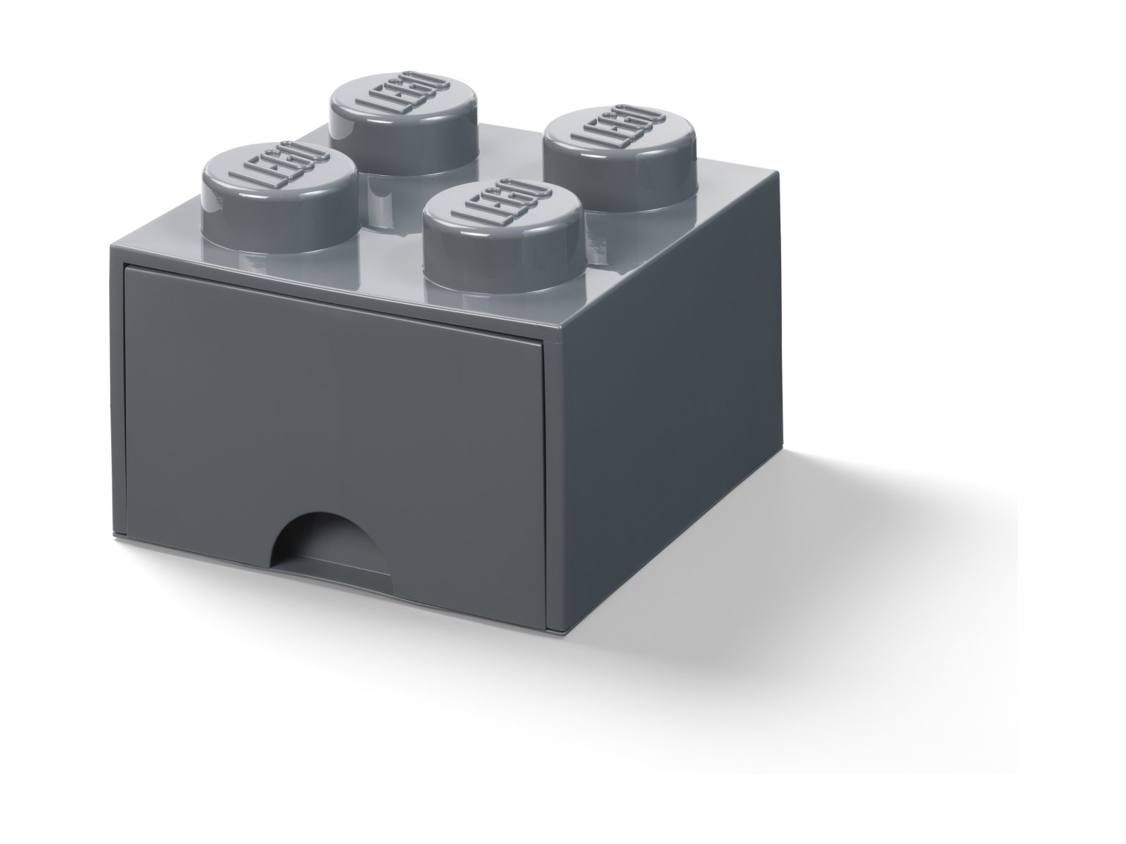 LEGO Pudełko z szufladą w kształcie ciemnoszarego klocka LEGO® z 4 wypustkami 5006328