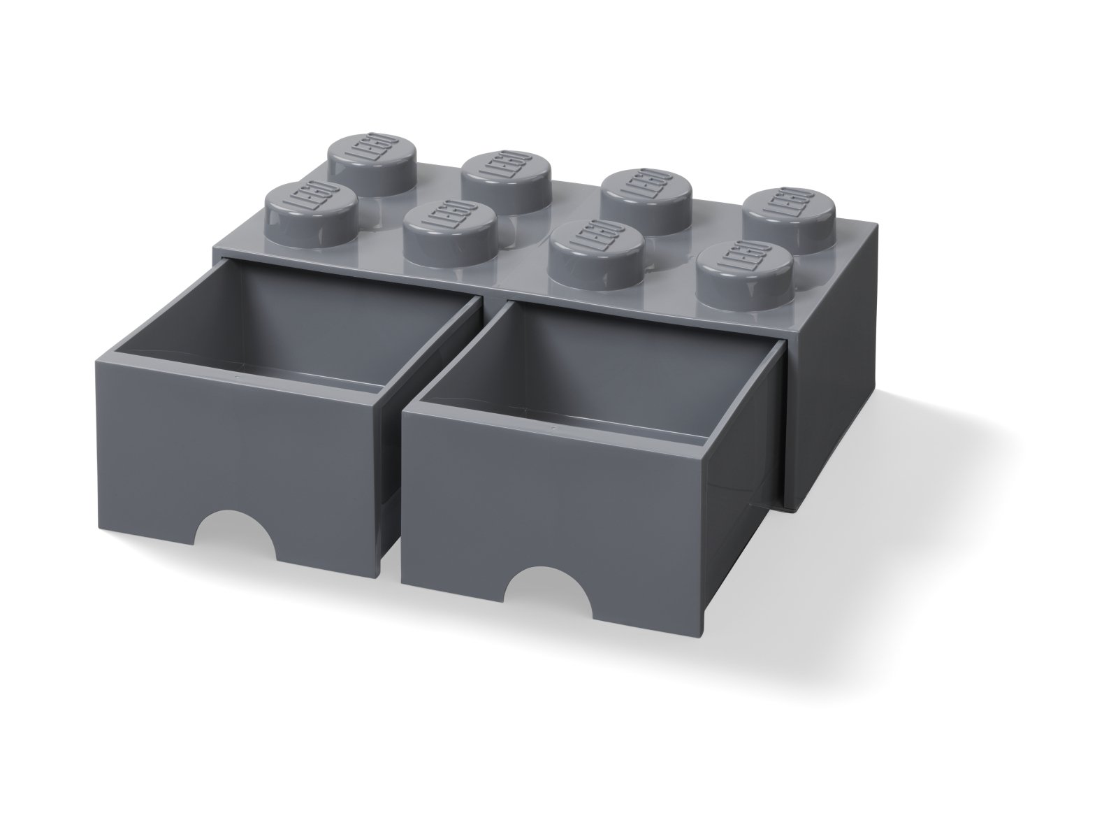 LEGO Pudełko z szufladą w kształcie ciemnoszarego klocka LEGO® z 8 wypustkami 5006329