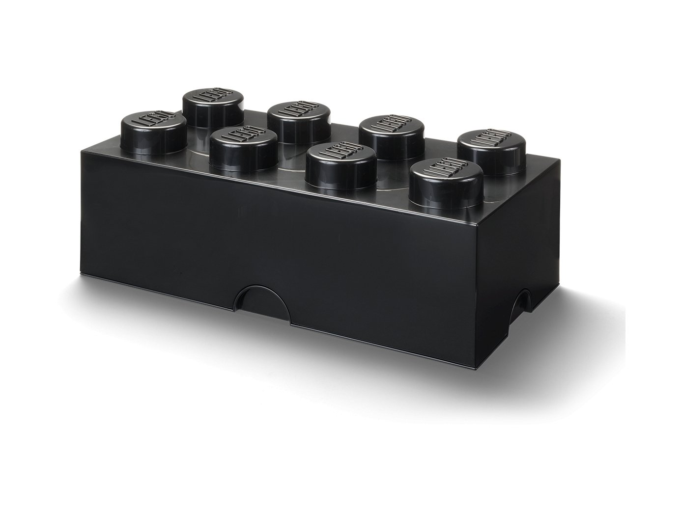 LEGO 5006912 Czarne pudełko w kształcie klocka z 8 wypustkami