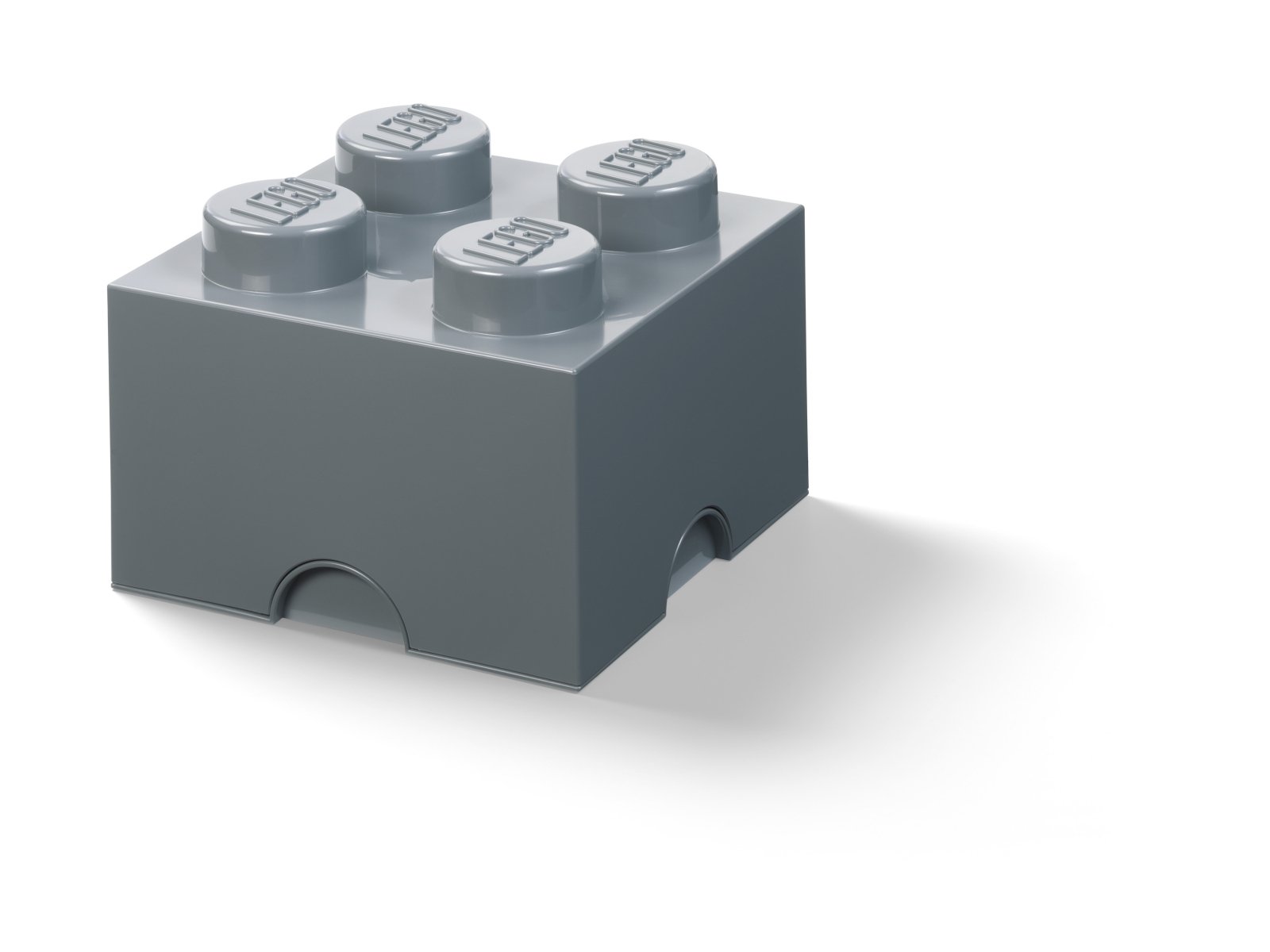 LEGO Pojemnik w kształcie ciemnoszarego klocka z 4 wypustkami 5006933