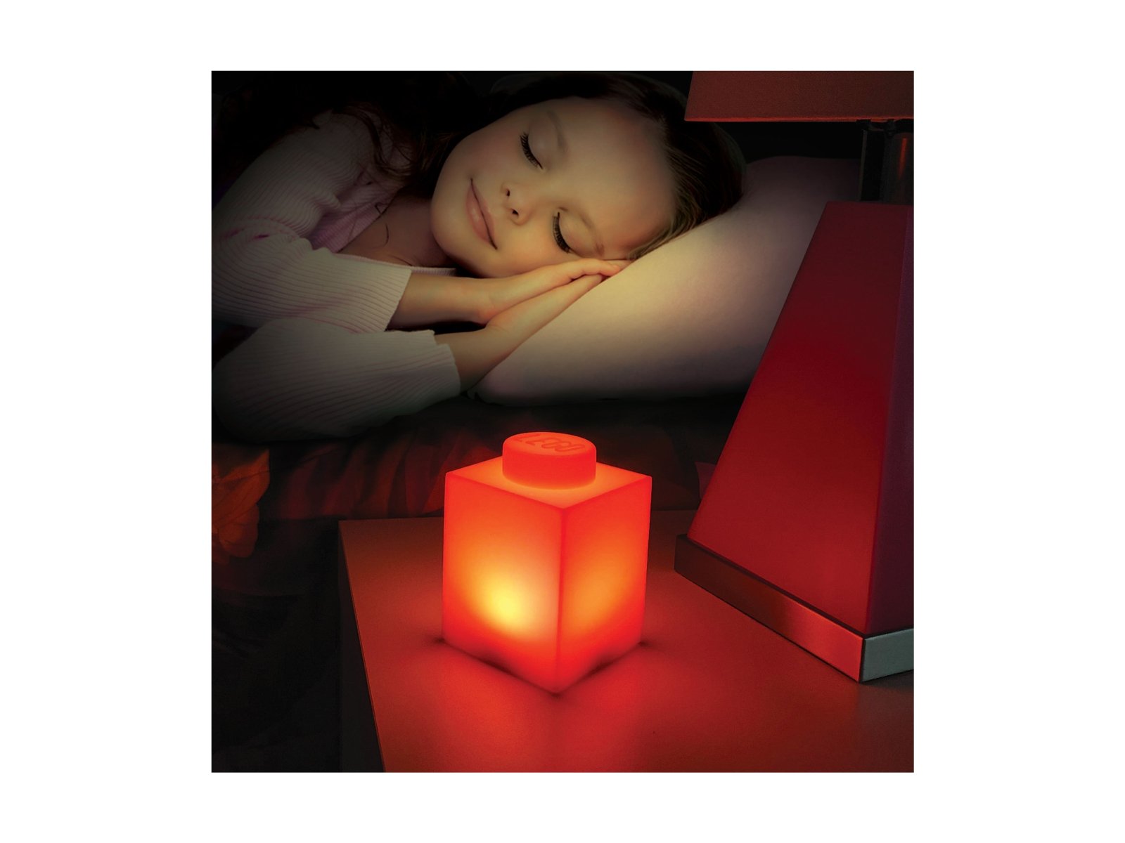 LEGO 5007231 Lampka nocna w kształcie klocka 1 × 1 — czerwona