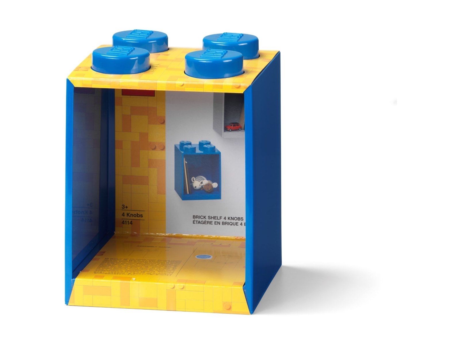 LEGO Półka w kształcie klocka z czterema wypustkami — niebieska 5007280