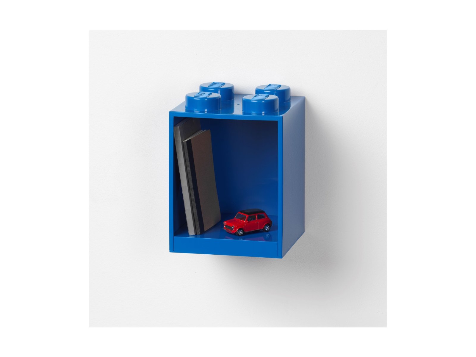 LEGO 5007280 Półka w kształcie klocka z czterema wypustkami — niebieska
