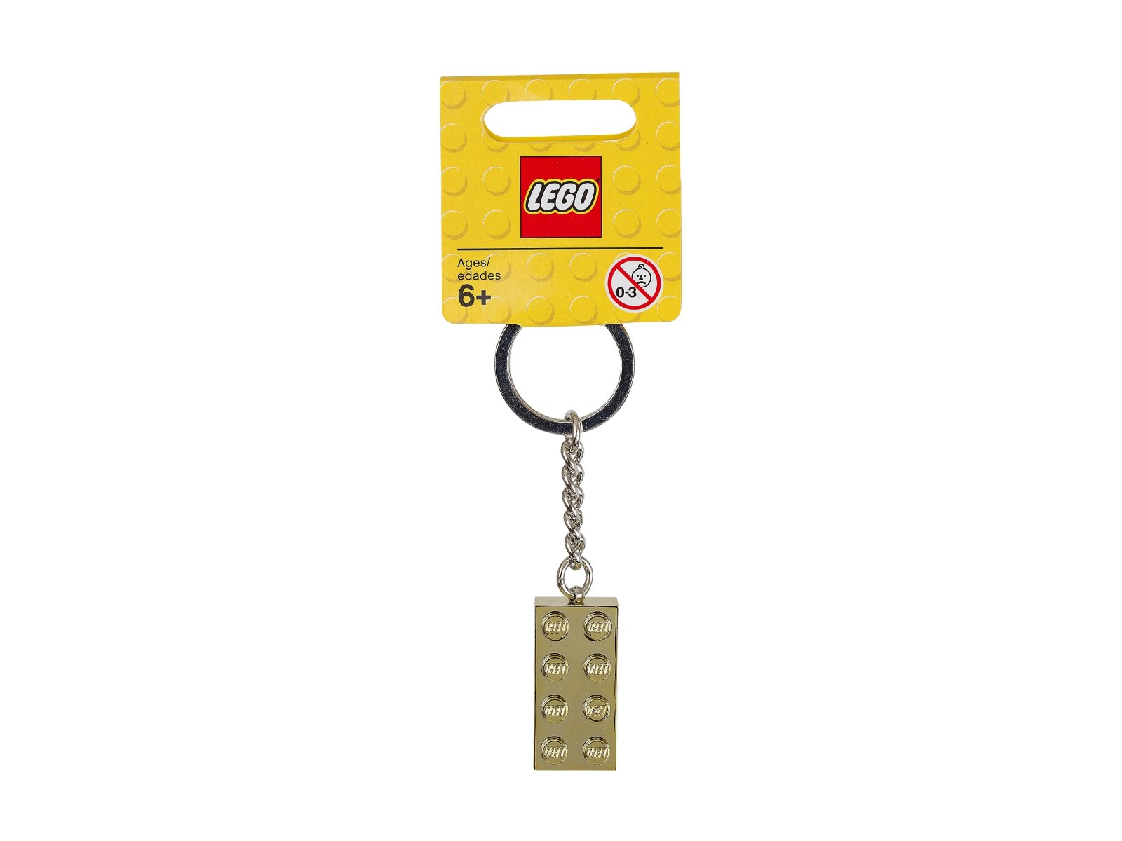 LEGO 850808 Brelok do kluczy ze złotym klockiem LEGO® 2x4