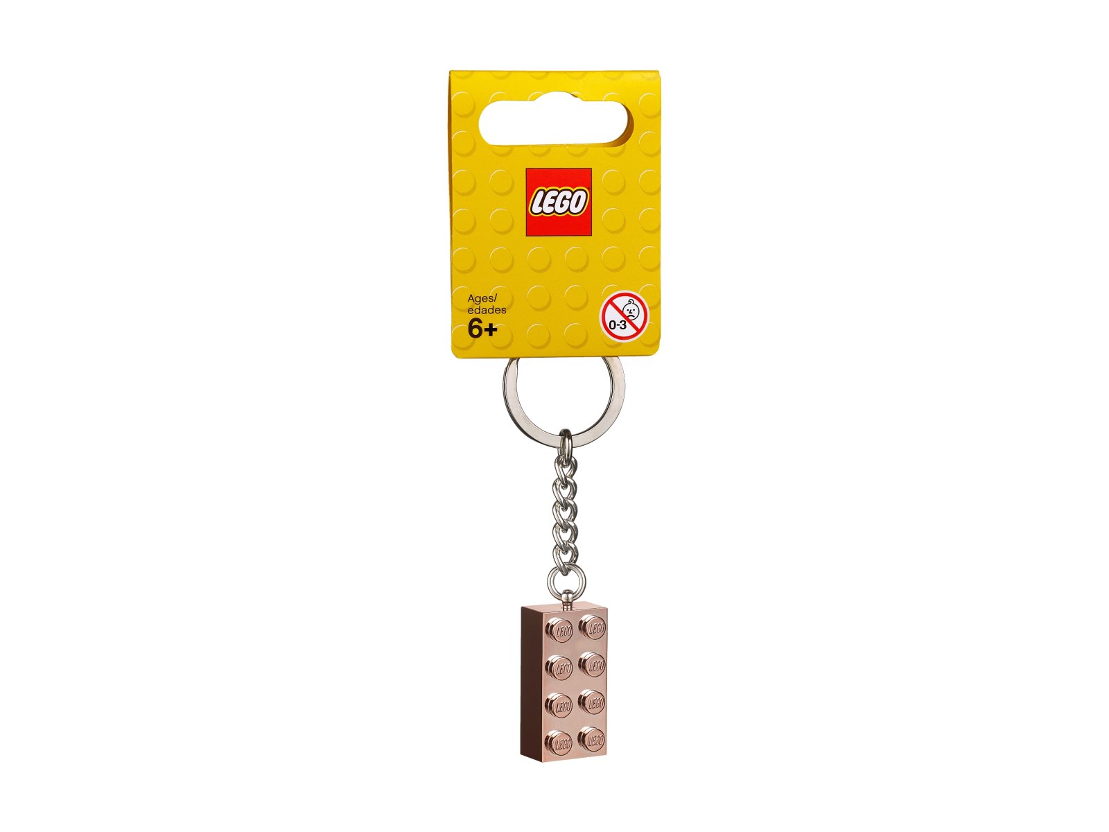 LEGO 853793 Breloczek z klockiem 2x4 (różowe złoto)
