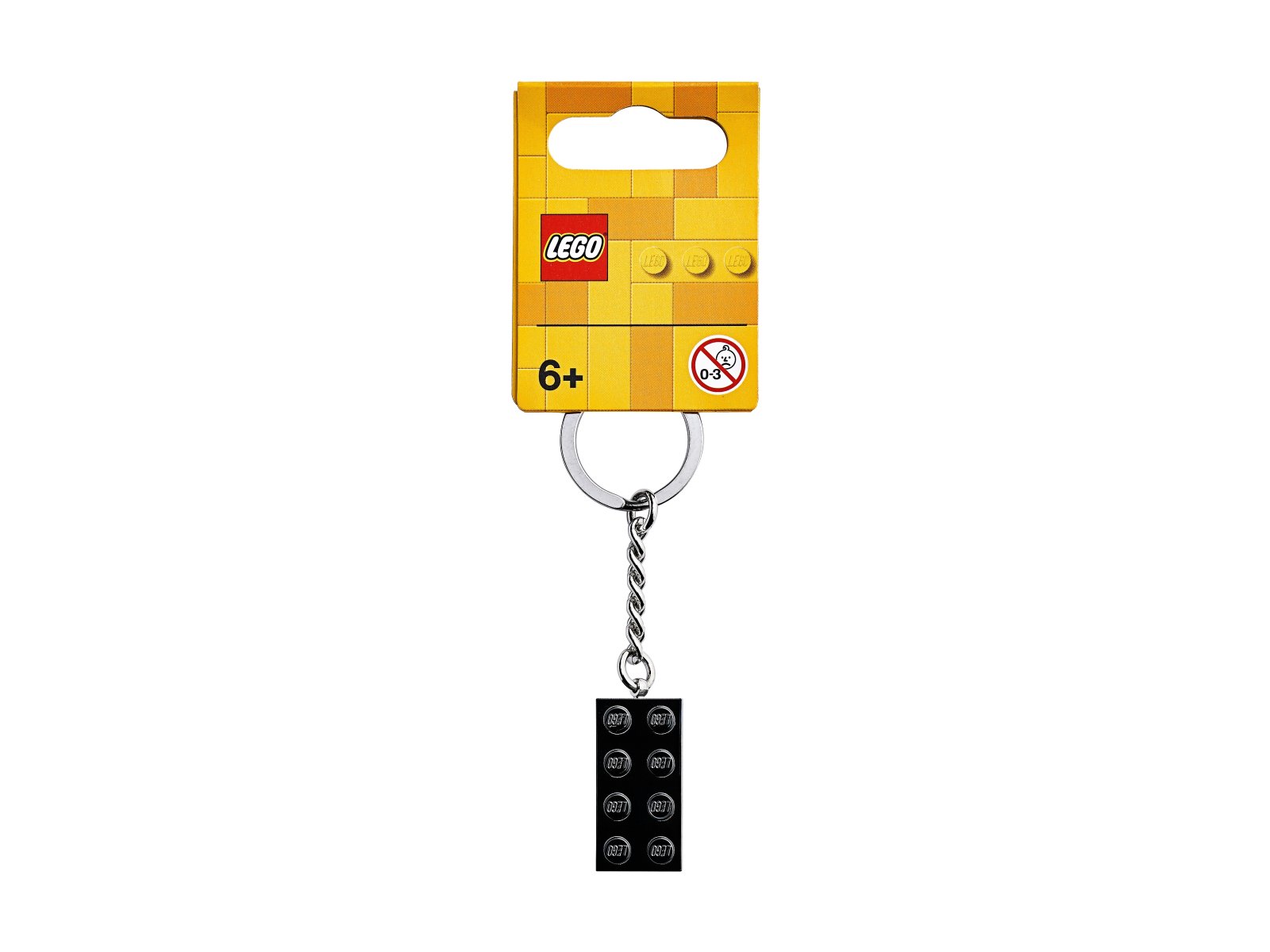 LEGO 853992 Breloczek z czarnym, metalowym klockiem 2x4
