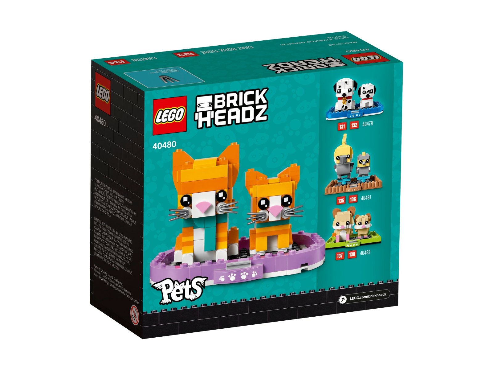 LEGO 40480 BrickHeadz Pręgowany rudy kot