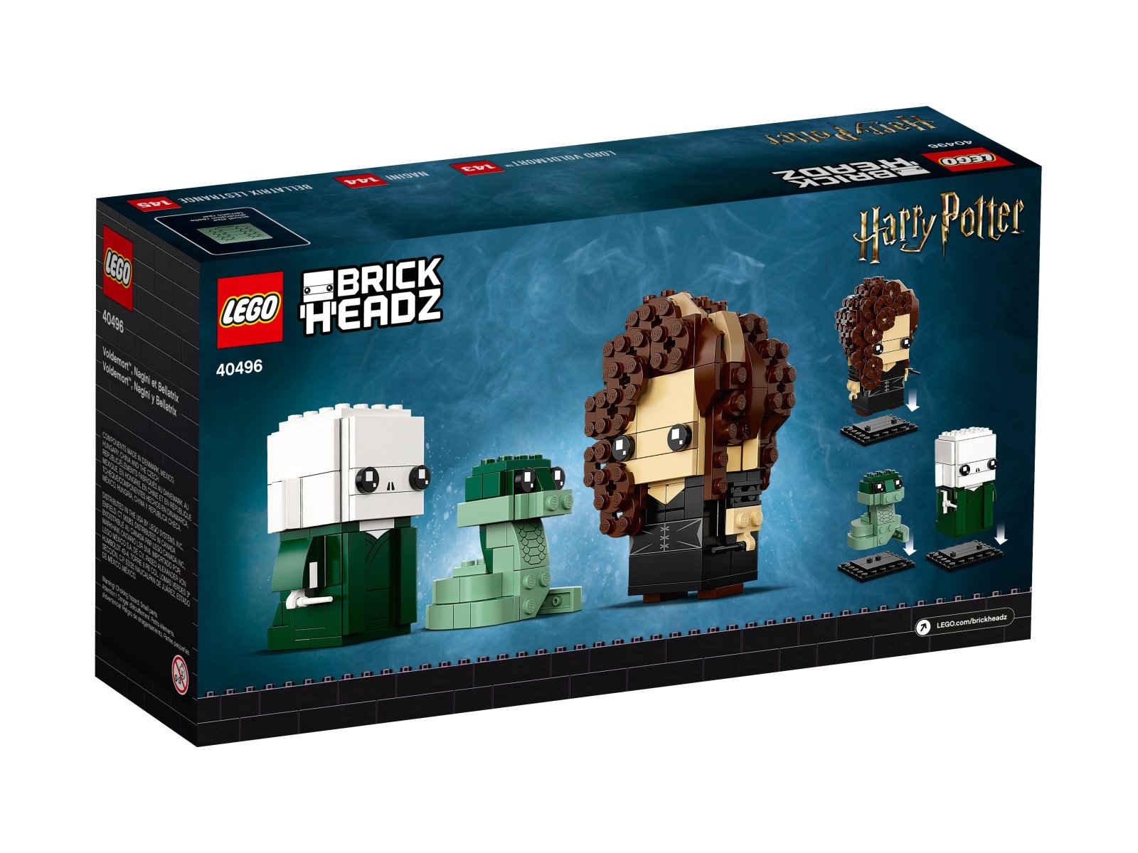 LEGO 40496 BrickHeadz Voldemort™, Nagini i Bellatrix