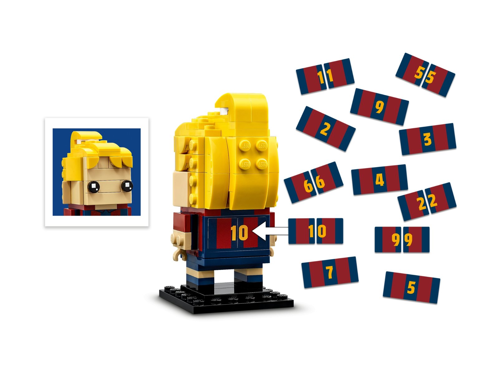 LEGO 40542 BrickHeadz Portret z klocków — FC Barcelona