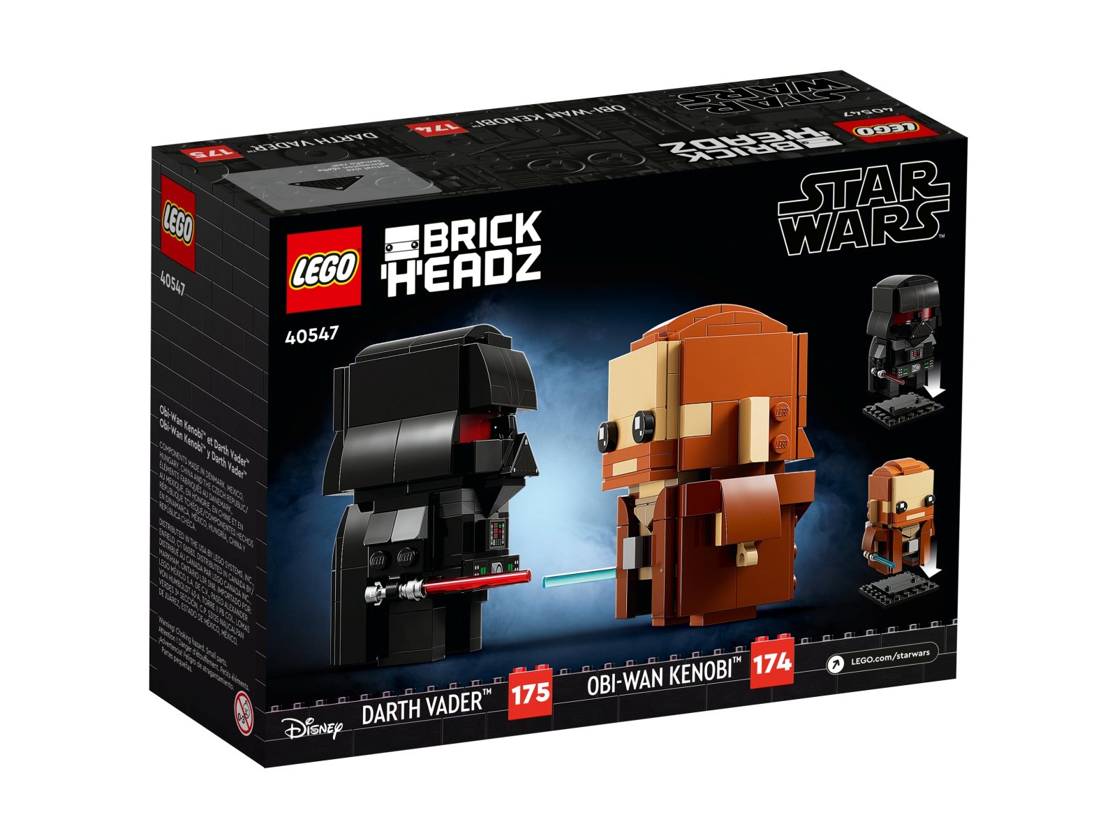 LEGO 40547 BrickHeadz Obi-Wan Kenobi™ i Darth Vader™