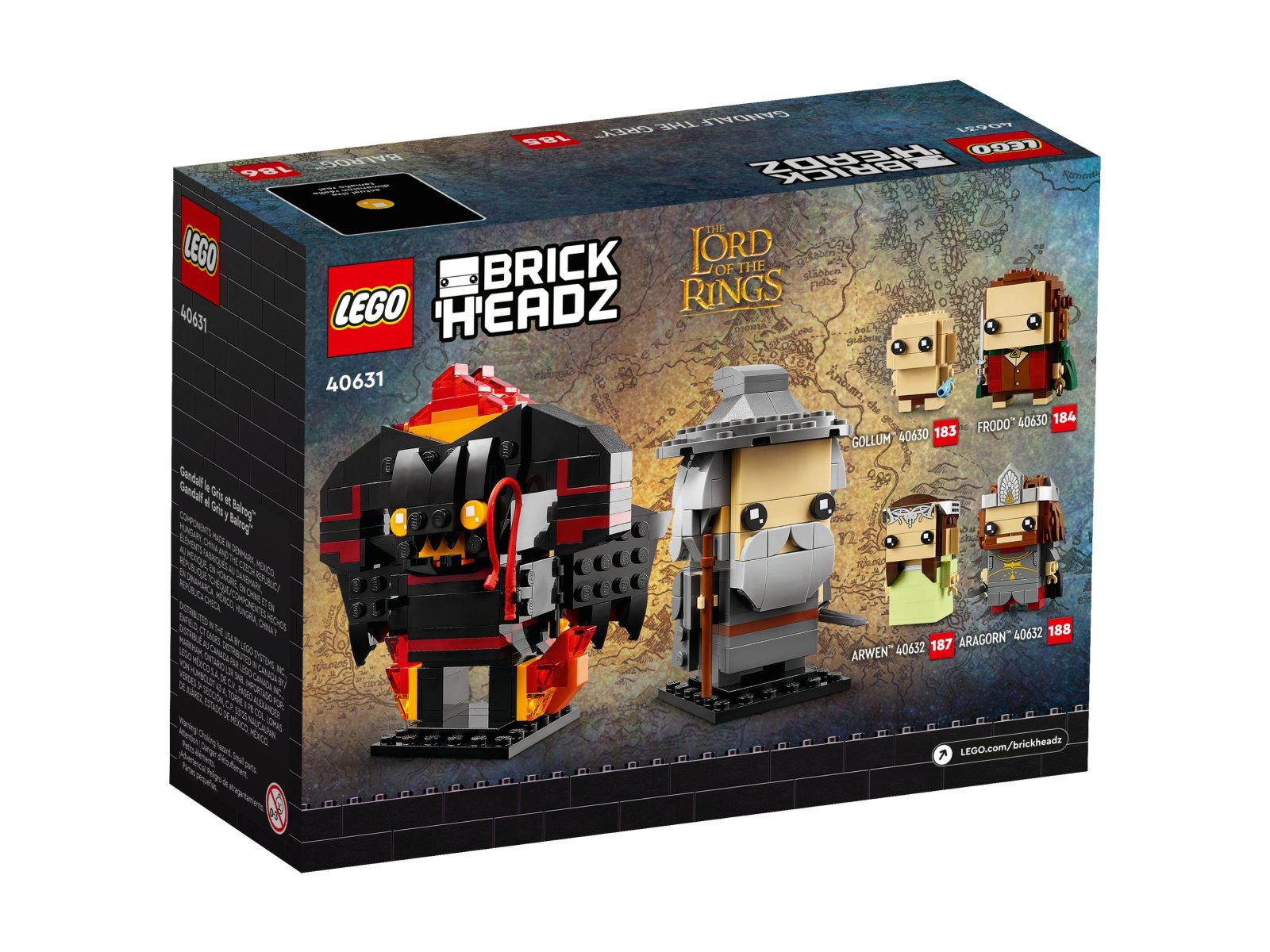 LEGO BrickHeadz 40631 Gandalf Szary™ i Balrog™