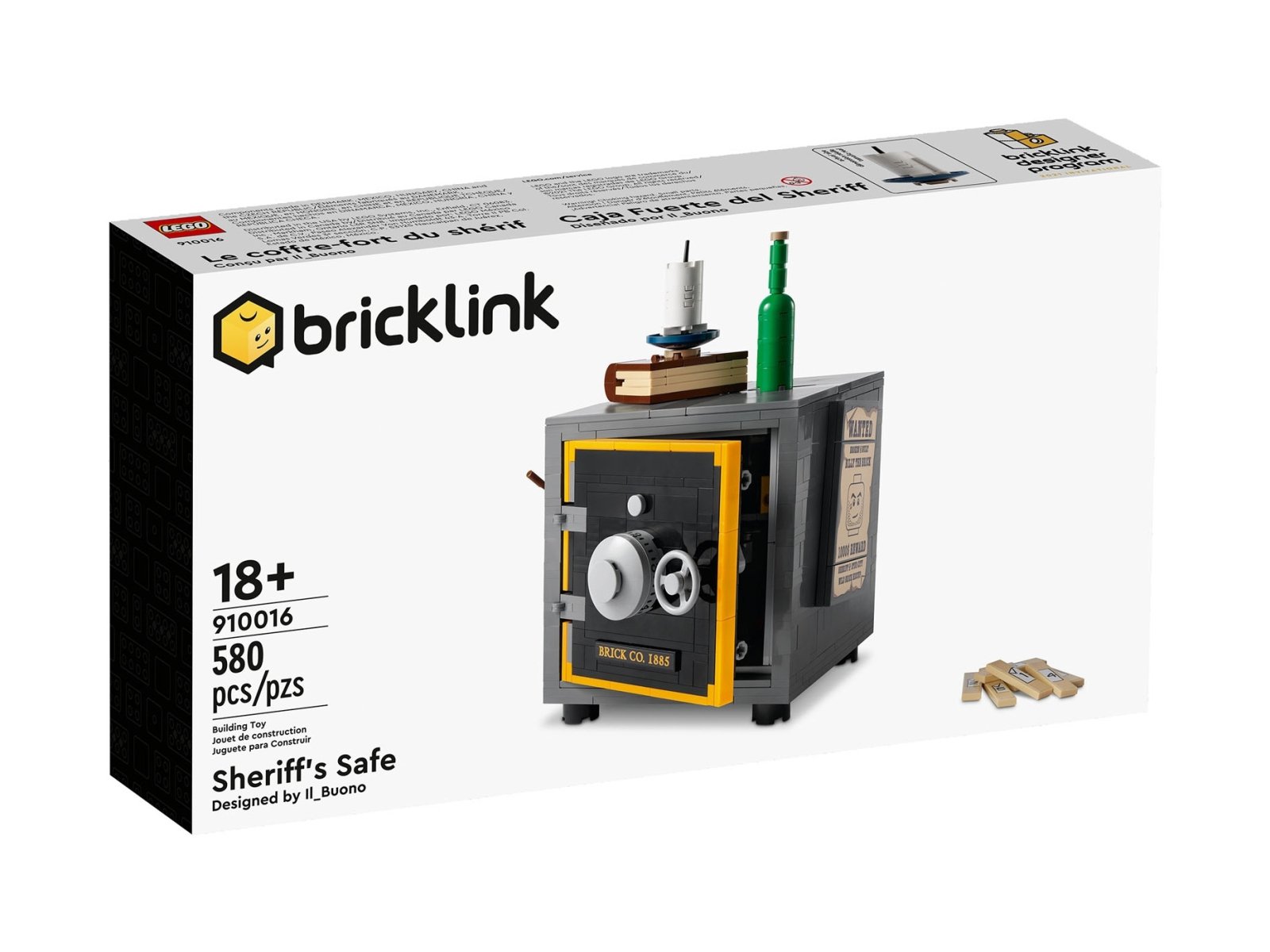 LEGO BrickLink Sejf szeryfa 910016