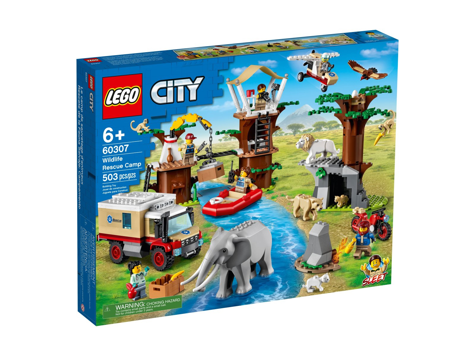 LEGO 60307 City Obóz ratowników dzikich zwierząt
