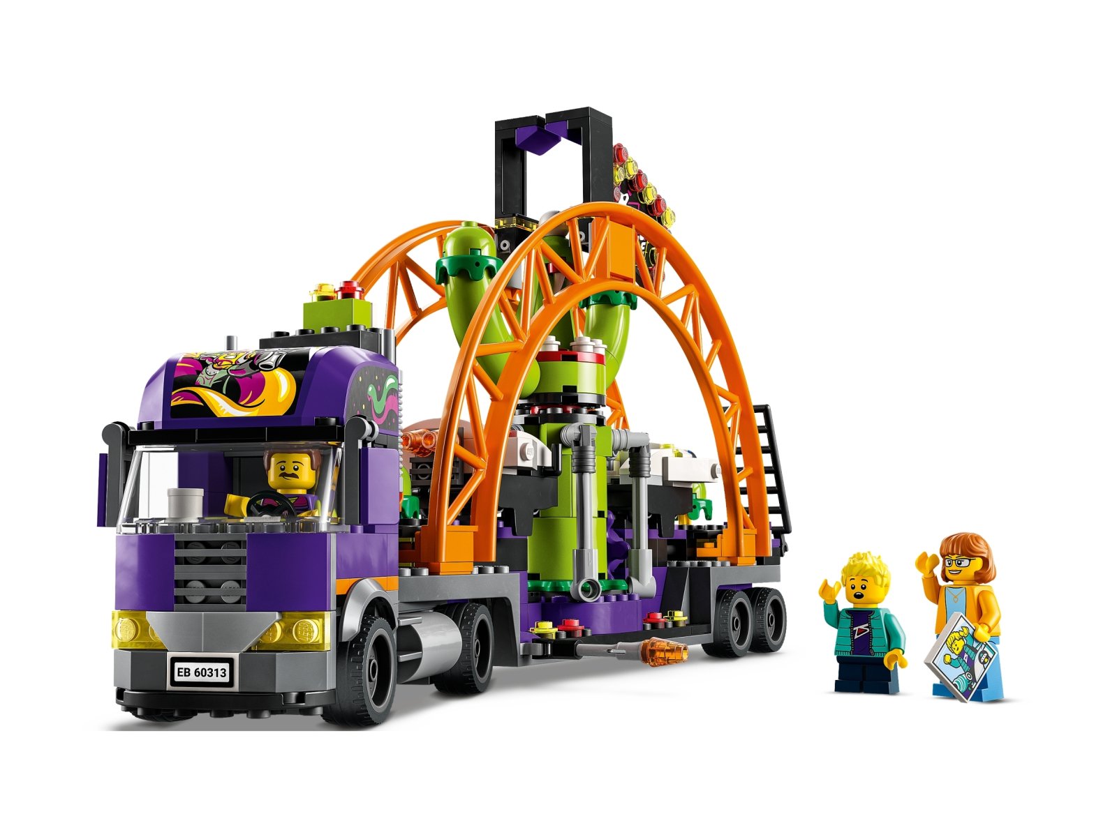 LEGO 60313 City Ciężarówka z kosmiczną karuzelą