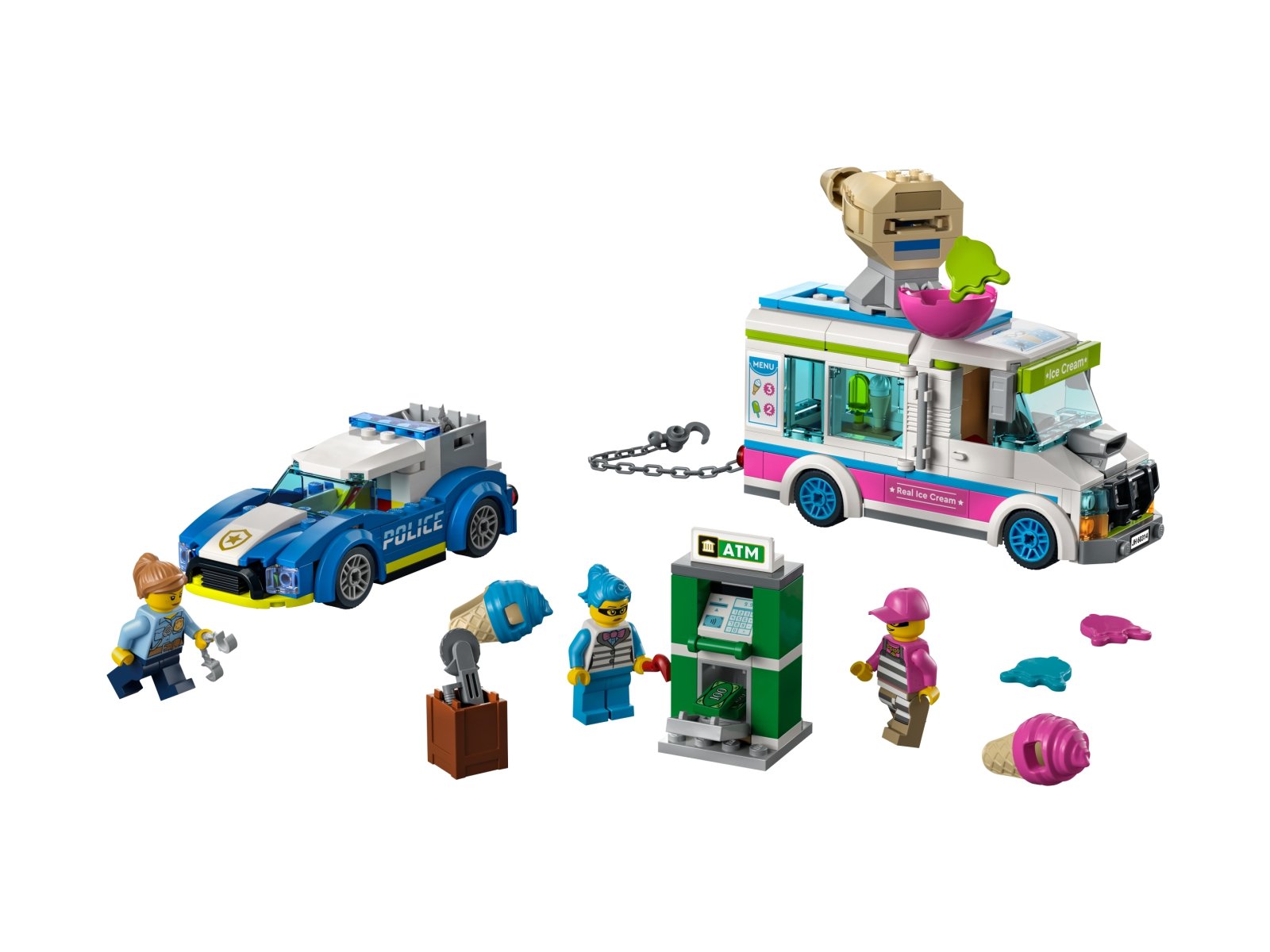 LEGO 60314 City Policyjny pościg za furgonetką z lodami