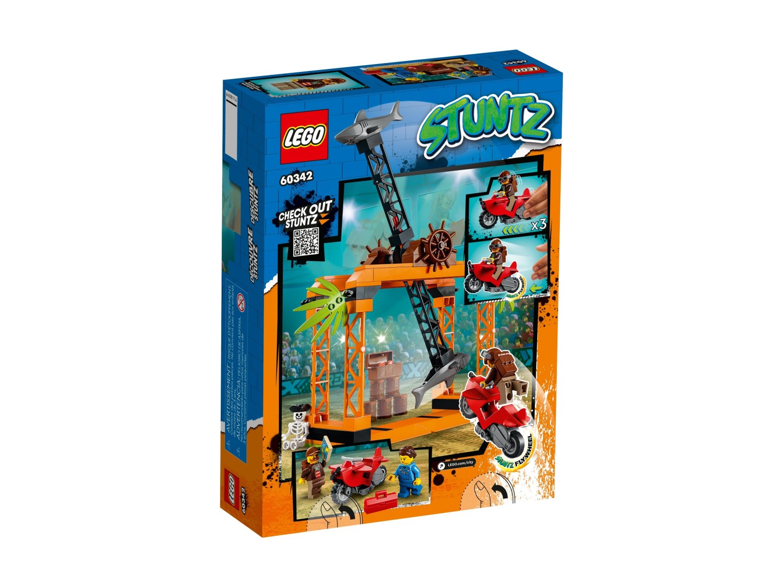 LEGO 60342 City Wyzwanie kaskaderskie: atak rekina