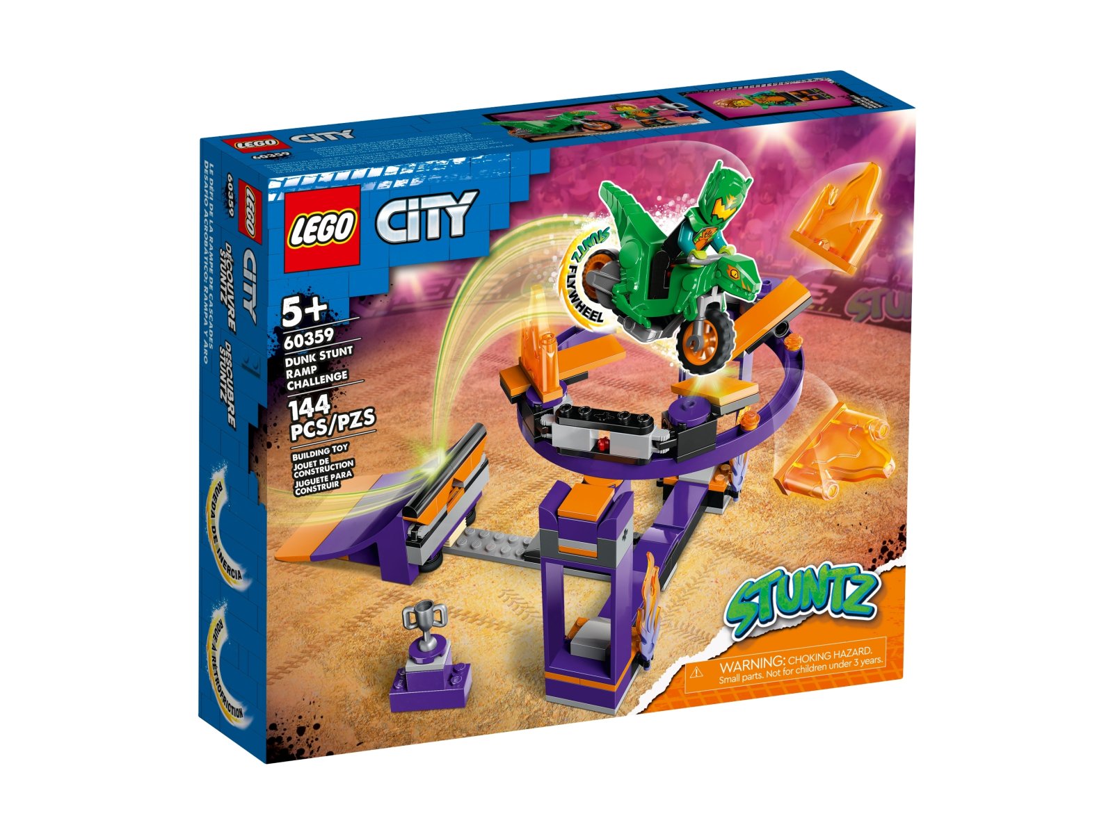 LEGO City Wyzwanie kaskaderskie – rampa z kołem do przeskakiwania 60359