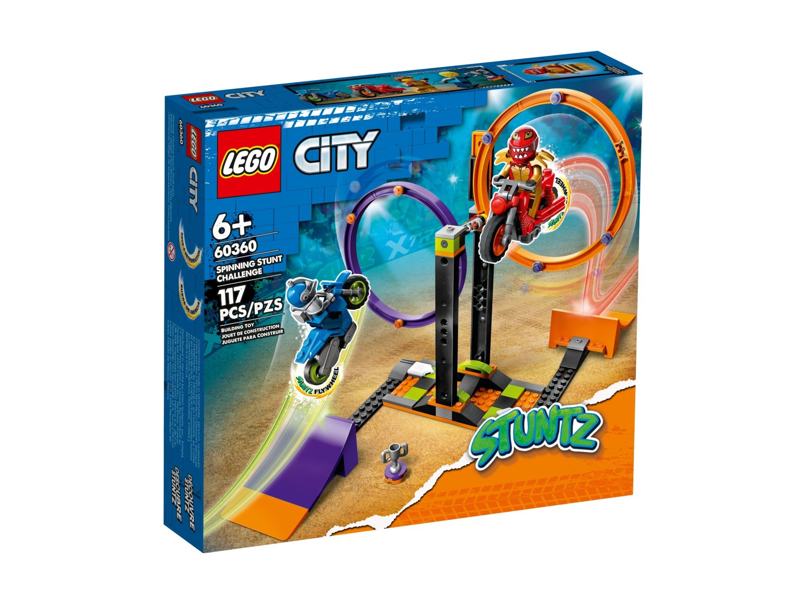 LEGO City 60360 Wyzwanie kaskaderskie – obracające się okręgi