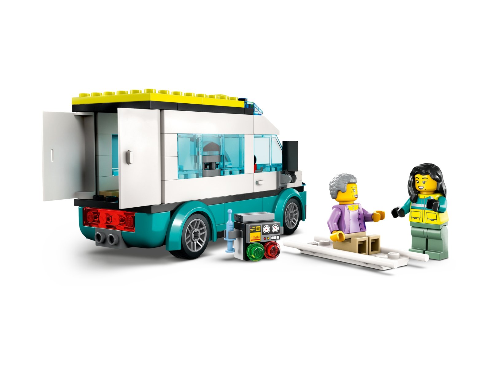 LEGO 60371 City Parking dla pojazdów uprzywilejowanych