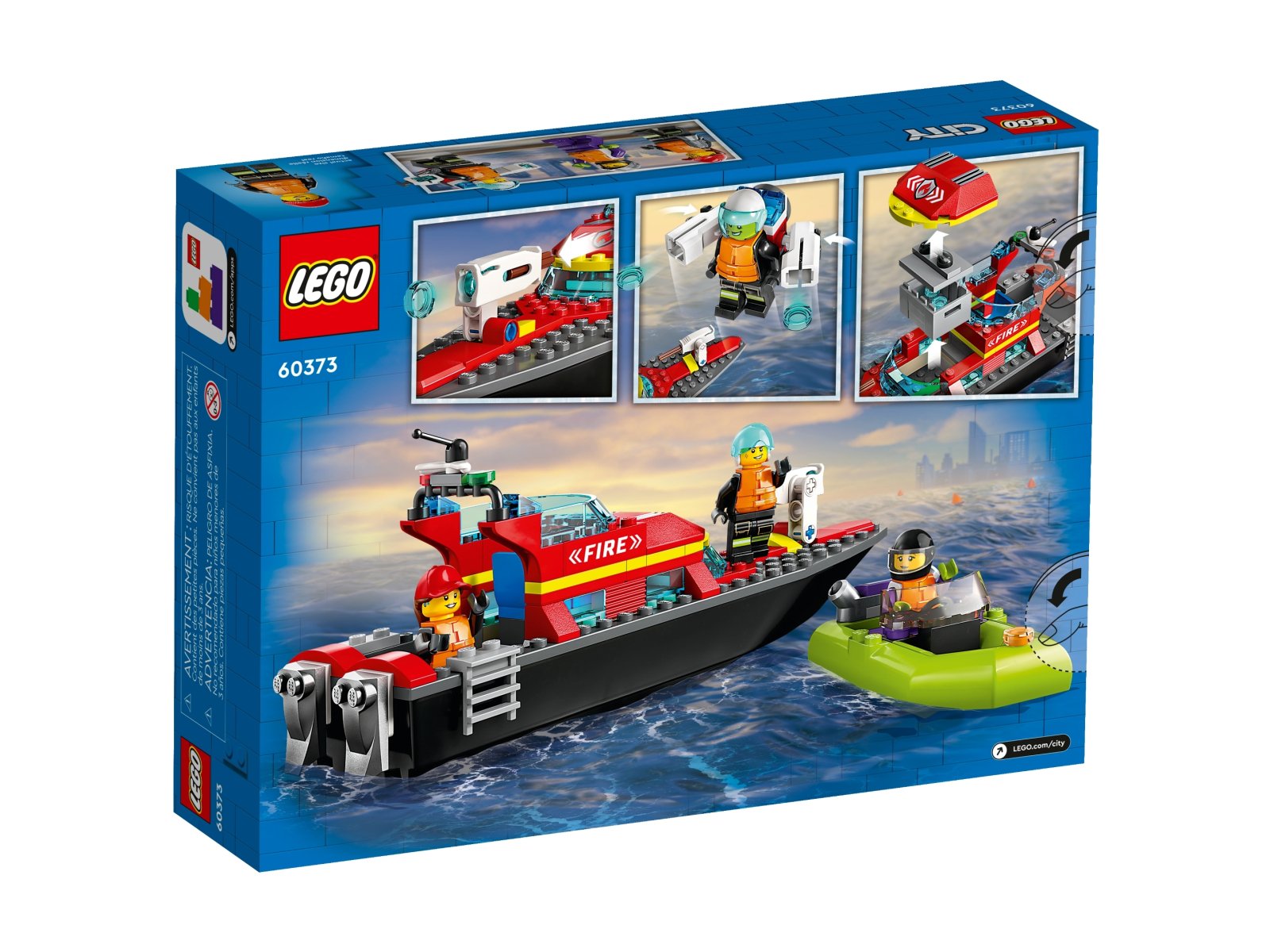 LEGO 60373 Łódź strażacka