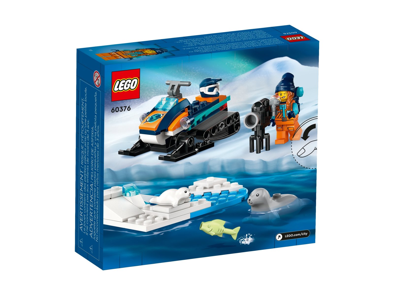LEGO 60376 Skuter śnieżny badacza Arktyki