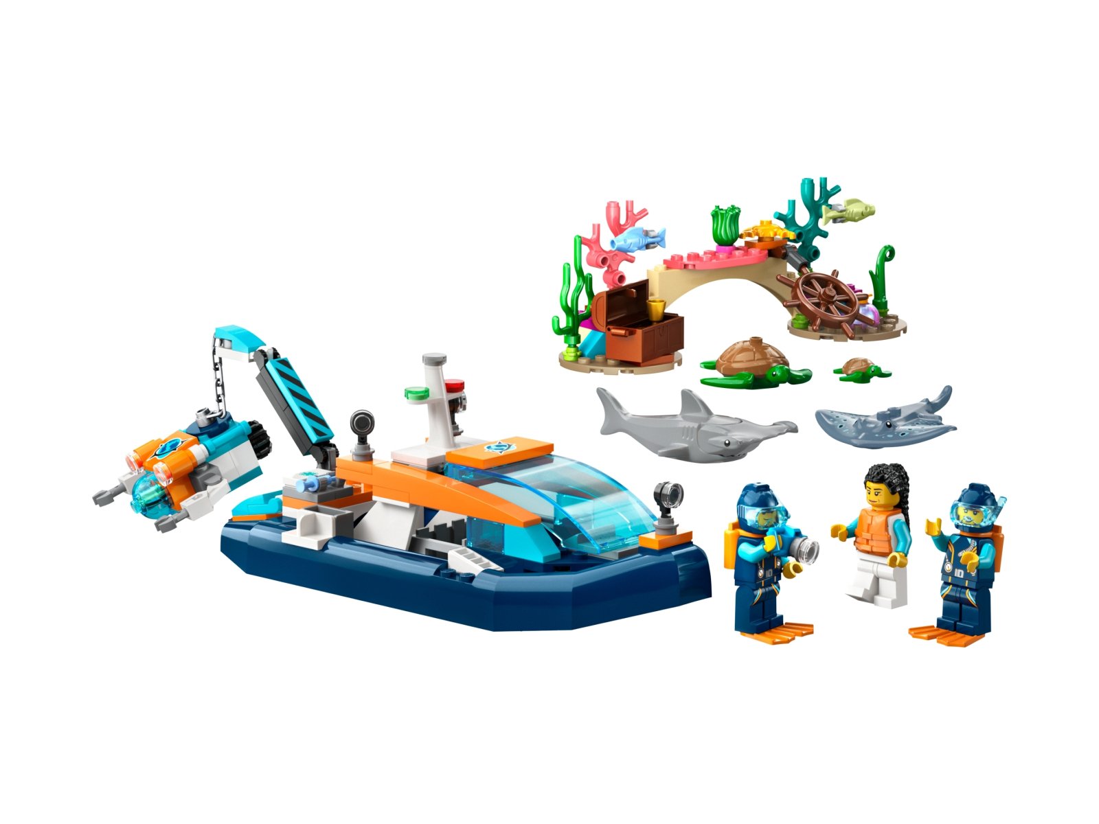 LEGO 60377 Łódź do nurkowania badacza