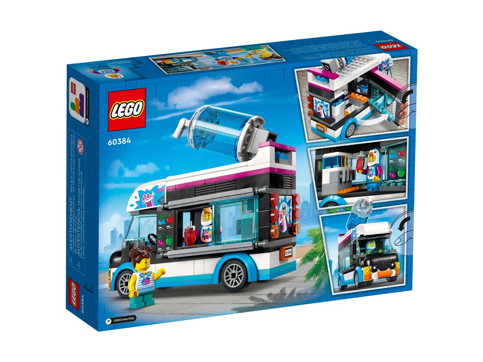 LEGO 60384 City Pingwinia furgonetka ze slushem