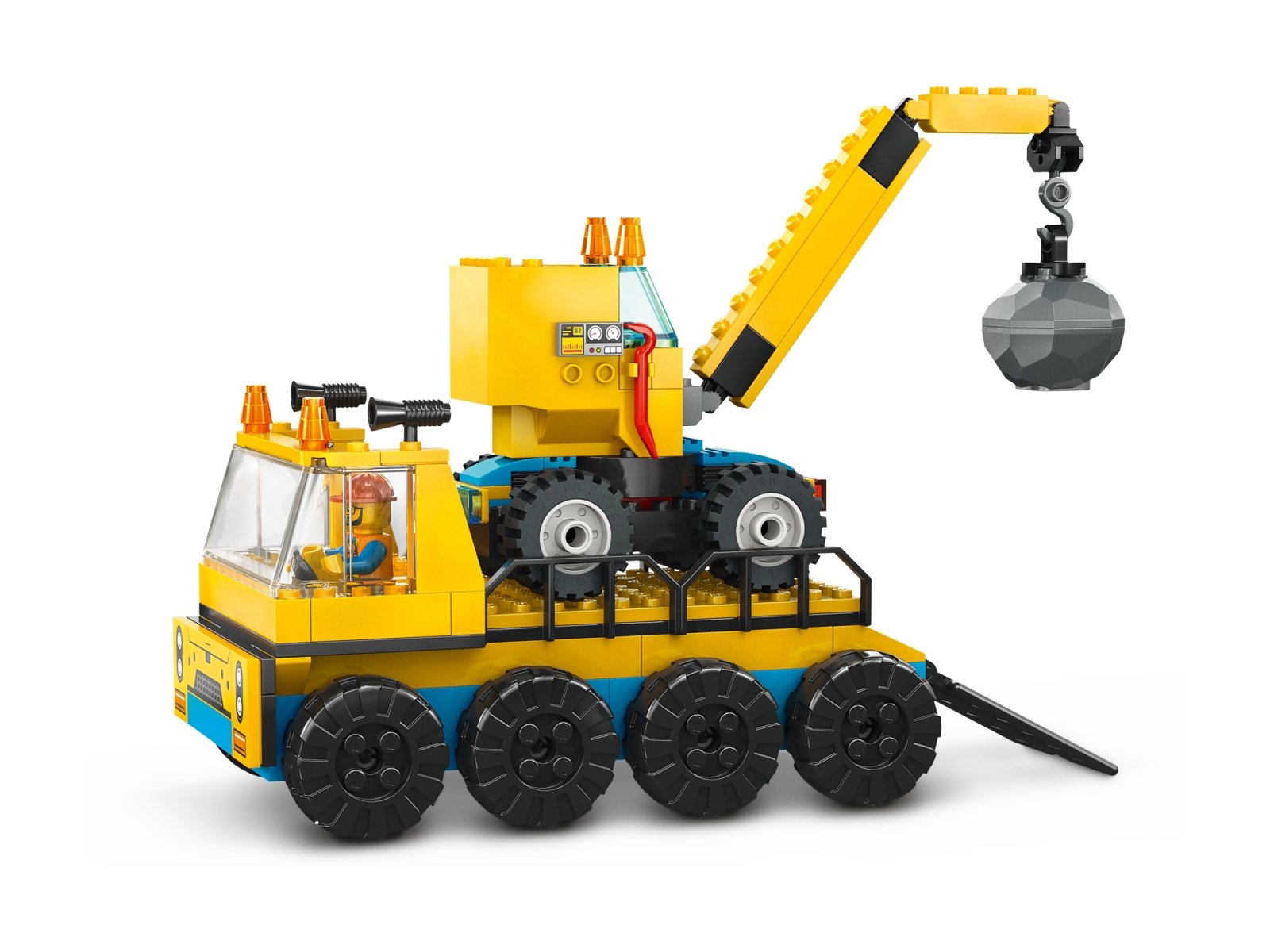 LEGO 60391 City Ciężarówki i dźwig z kulą wyburzeniową