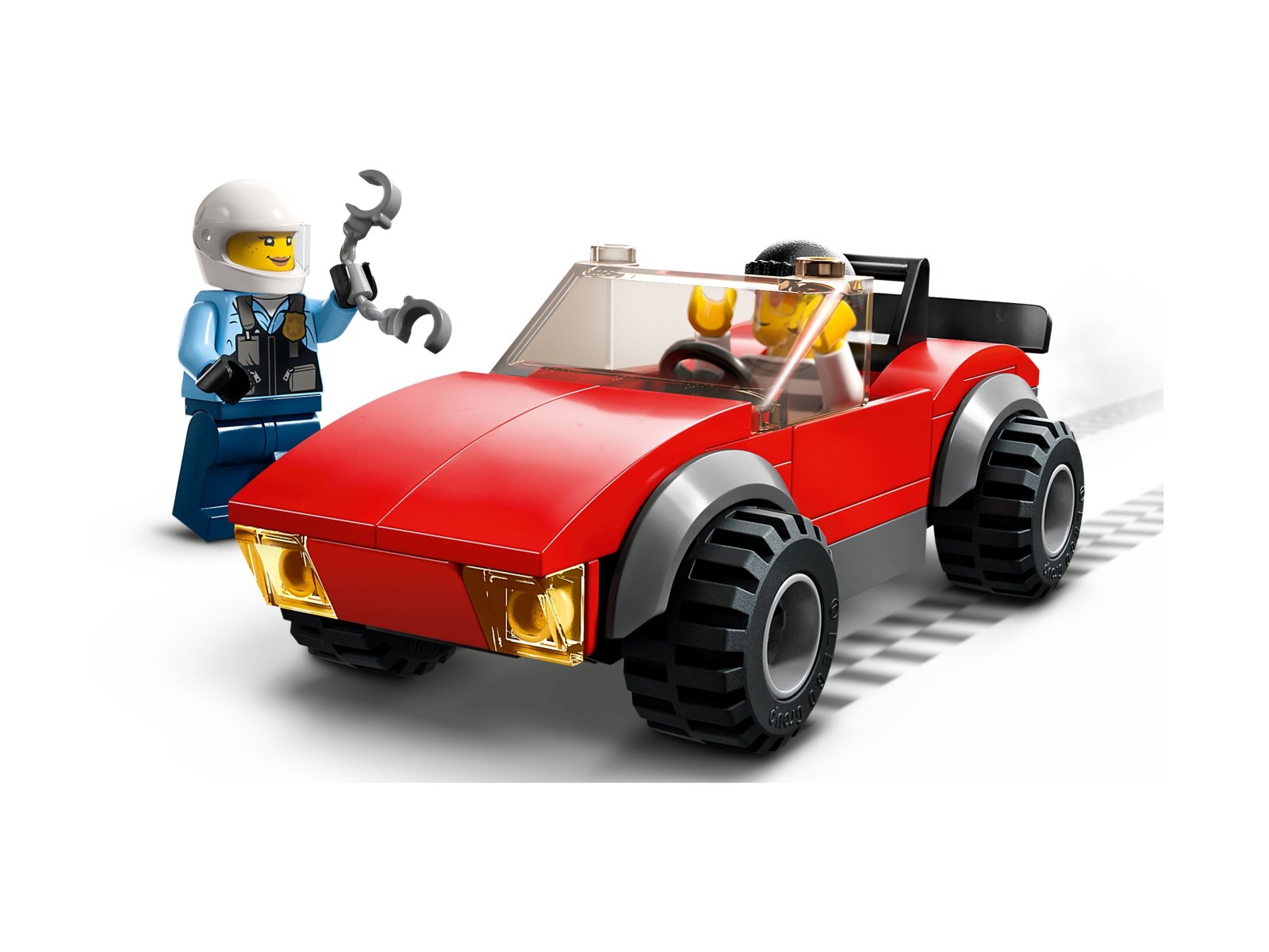 LEGO City 60392 Motocykl policyjny – pościg za samochodem