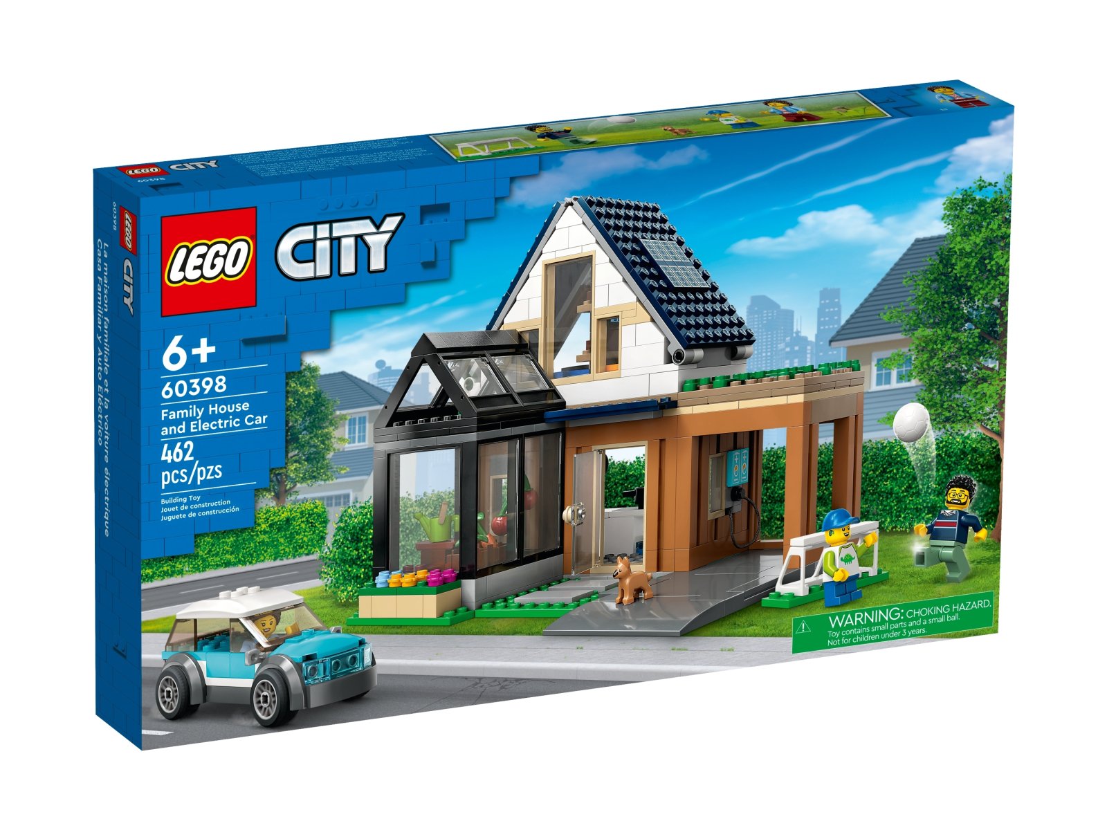 LEGO 60398 City Domek rodzinny i samochód elektryczny