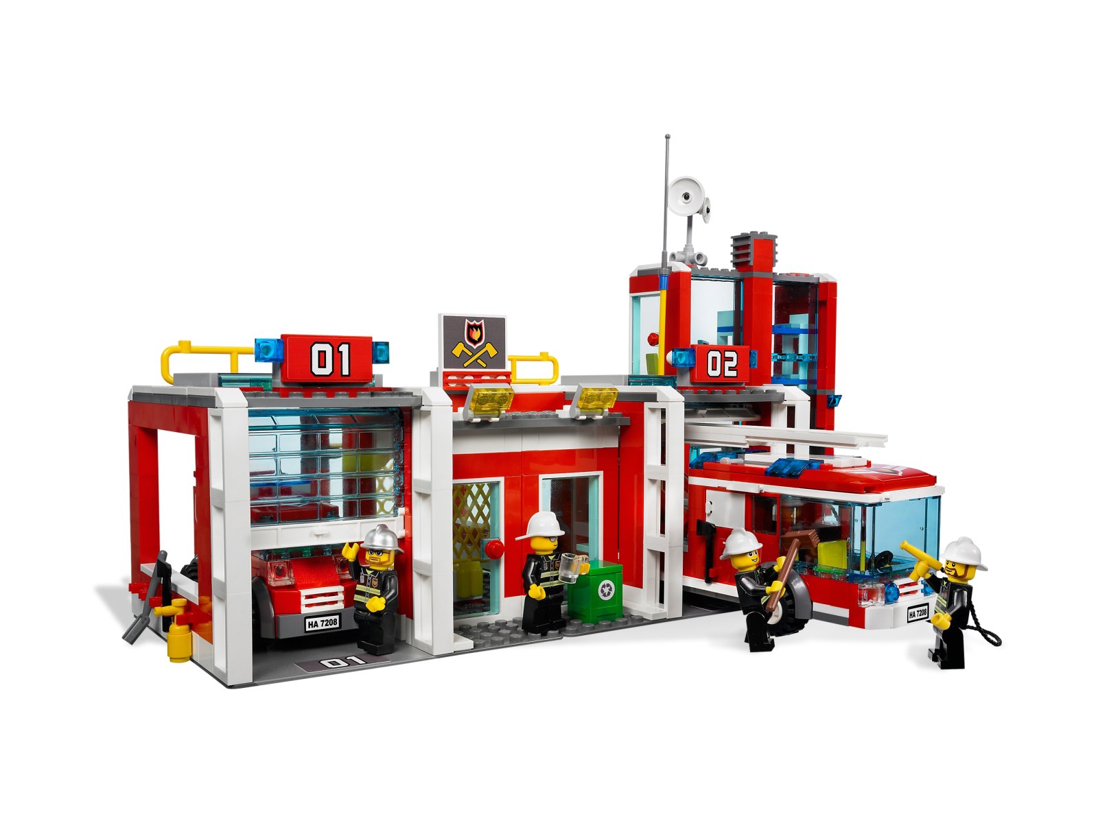 Лего Сити пожарная станция 7208
